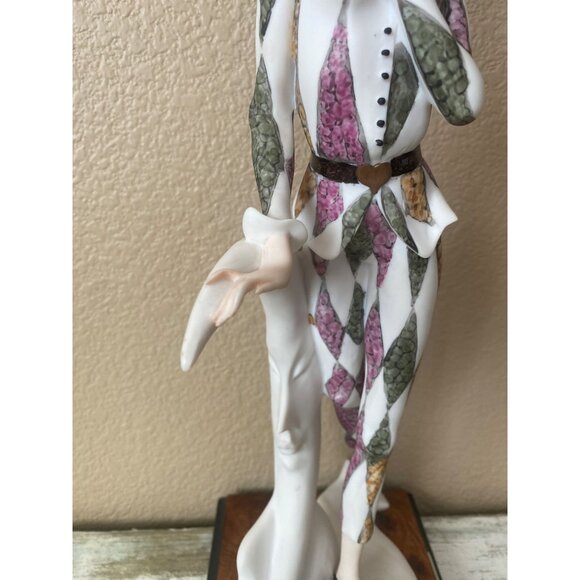 Giuseppe Armani Capodimonte “Harlequin Dancer” Sculpture – 1990 Ltd Ed #173/1500 - Picture 7 of 11